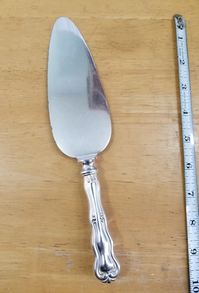 MERIDEN CUTLERY CO ANTIQUE 1908 COLONIAL SILVERPLATED PIE PASTRY & CAKE SERVER - Image 2 of 4