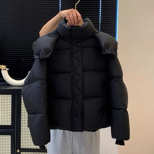 2024 High-end Womens White Goose Down Jacket Puff Short Thickened Loose Jacket - Bild 3 von 29