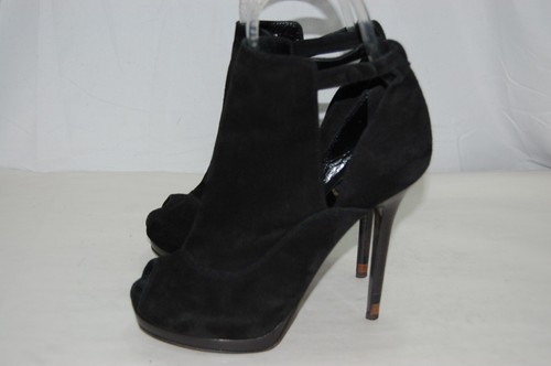 38/US8❤️ FENDI Suede Leather "Spuntino Camoscio" High Heels Pumps Sandals Boots - Picture 7 of 15