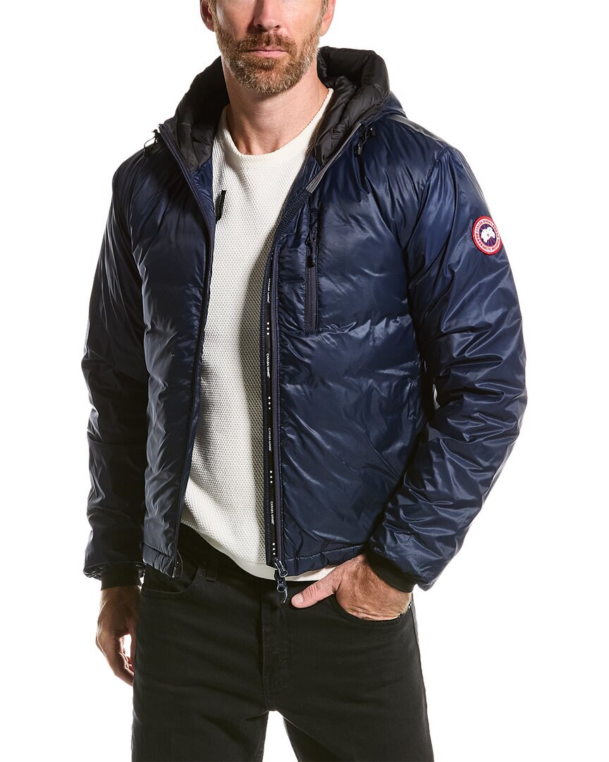 Пуховик Canada Goose Lodge Hoody Fusion Fit мужской синий S