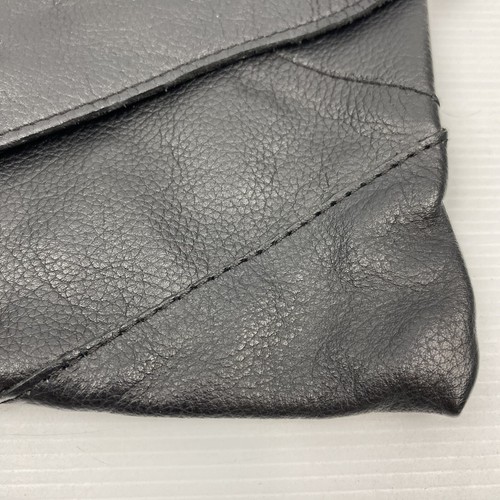 Mango MNG Women’s Black Leather Clutch Satchel Handbag 31cm x 21cm - Picture 6 of 14