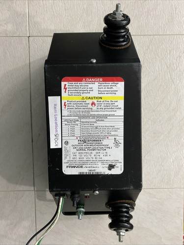 FRANCEFORMER Neon Transformer 9060 P8G-2B 9000v 60mA 120v - 第 1/10 張圖片