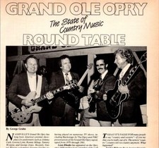 1984 VINTAGE 6PG PRINT ARTICLE GRAND OLE OPRY STATE OF COUNTRY MUSIC ROUND TABLE