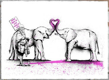 Mr. Brainwash where there is love, there is life screenprint MBW ghandi banksy