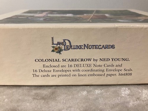 Lang Notecards Colonial Scarecrow in Garden (14) Cards, Envelopes & Seals 2000 - Picture 6 of 7