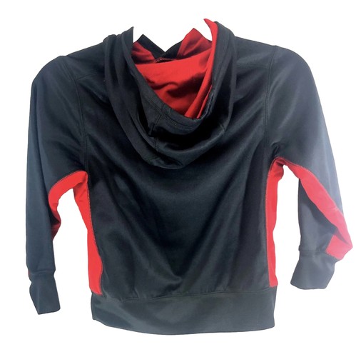 Nike Youth Size XS Red And Black Hooded Pullover Sweatshirt Therma-Fit - Picture 2 of 4