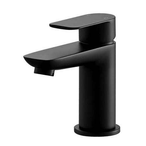 Matte Black Bathroom Basin Mixer Tap Mono Sink Mixer Taps Single Lever & Waste - Picture 11 of 11