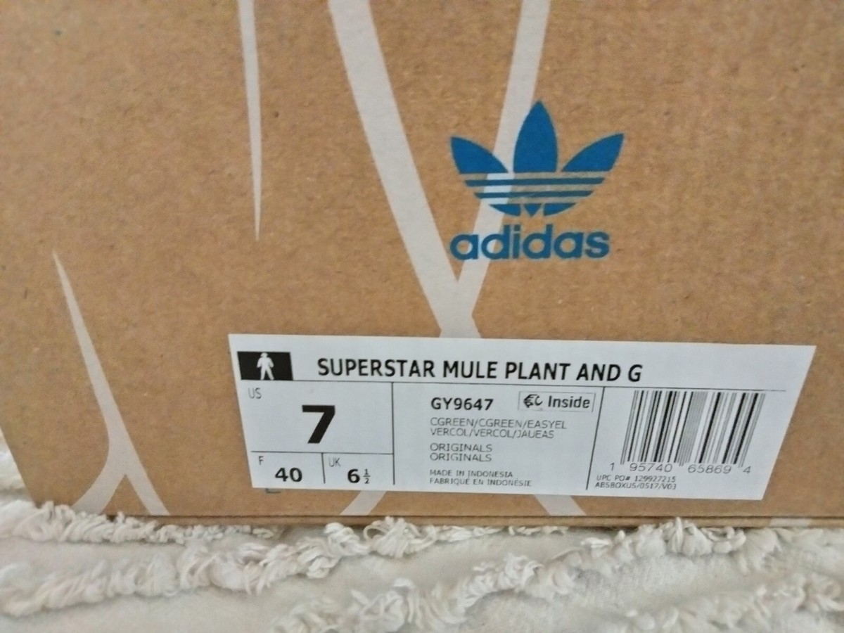 you品 adidas superstar mule Plant Size 7 | eBay