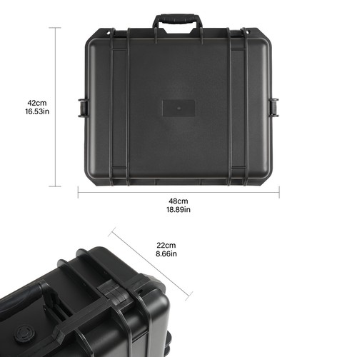 19" Professional Camera Protective Hard Storage Case w/Customizable Foam IP67 - Picture 8 of 18