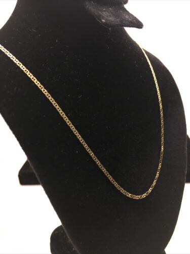 Collana catena maglia in oro giallo massiccio 14 carati larga 1,5 mm lunga 16” 1,9 gr. - Foto 2 di 12