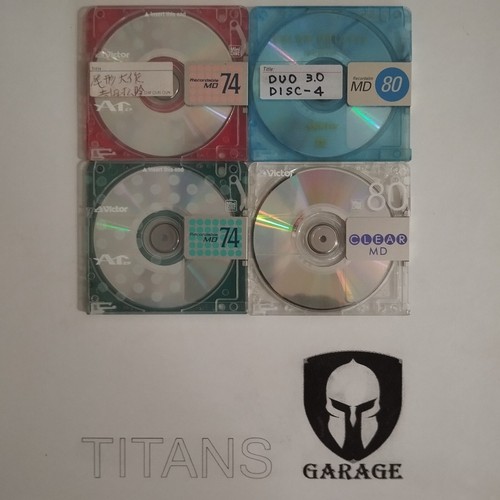 MD MINI DISCO USADO VICTOR 74 y 80 MIN Lote de 4 - Imagen 1 de 2