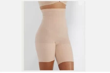 Spanx High-Waisted Shaper Shorts Tummy Control 2745 Soft Nude Size M