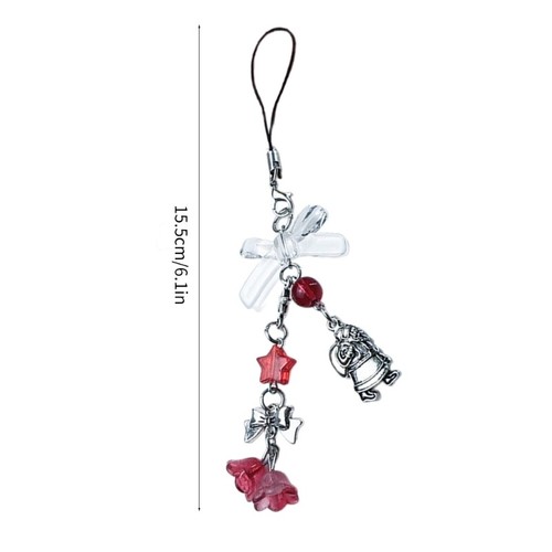 Phone Chain Bag Charm DIY Handmade Phone Chain Perfect for Christmas Party - Zdjęcie 8 z 8