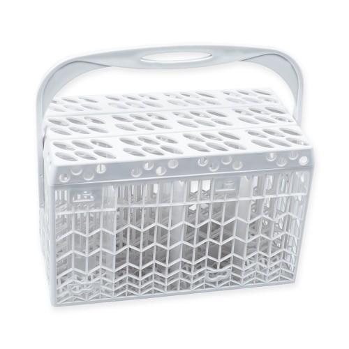 Spares2go Universal-Besteckkorb Für Fast Alle Spülmaschinen – Maße: 21 X 16 Cm, Höhe 12/22,5 Cm (mit Griff)
