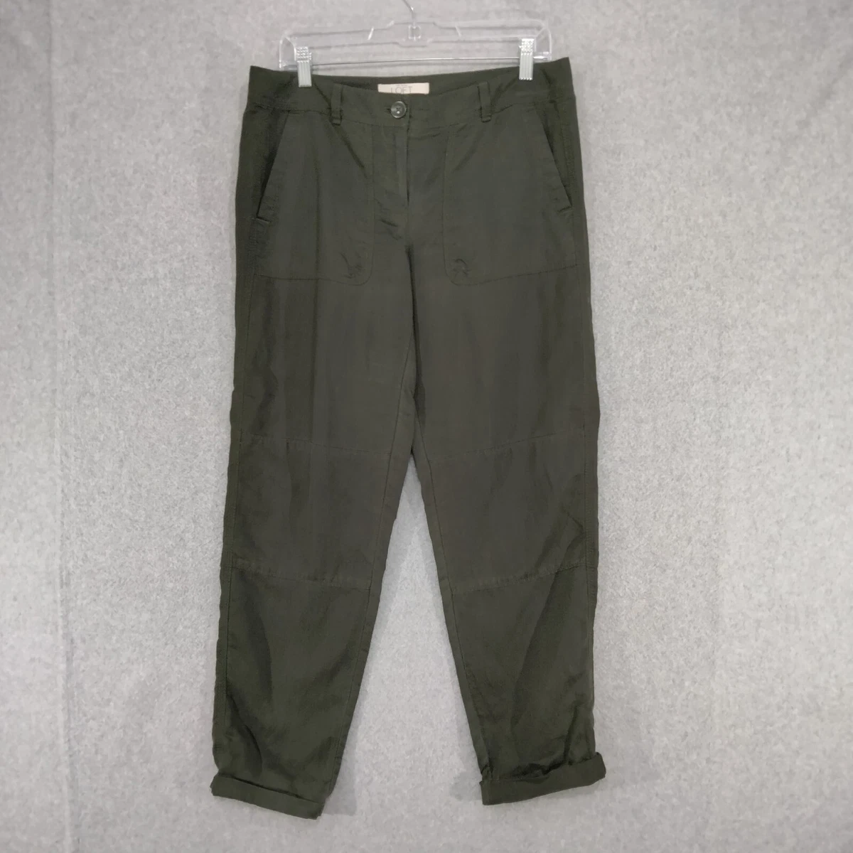 Loft olive green best sale pants