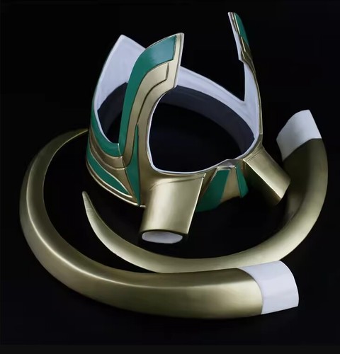 Marvel God Of Evil Loki Cosplay Costume Helmet Devil Horns Pvc Prop Hat Headgear - Picture 5 of 8