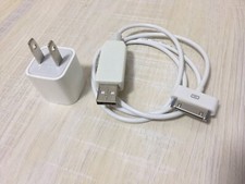 DC 12V USB-30Pin Charging Cable  iPod Classic 3 3rd 4 4th Power Adapter Charger