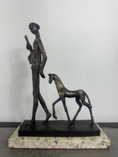 ESCULTURA DE BRONCE CHARLOTTE YAZBEK "EL ÚLTIMO UNICORNIO" FIRMADA Y NUMERADA