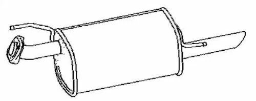 NISSAN JUKE (F15) 1.6 DIG-T 1.5 dCi 2010-2014 Exhaust Rear Silencer