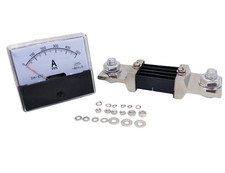 one New DH-670 Analog DC Ammeter AMP Current Meter DC 0-500A  Shunt 500A/75MV 9