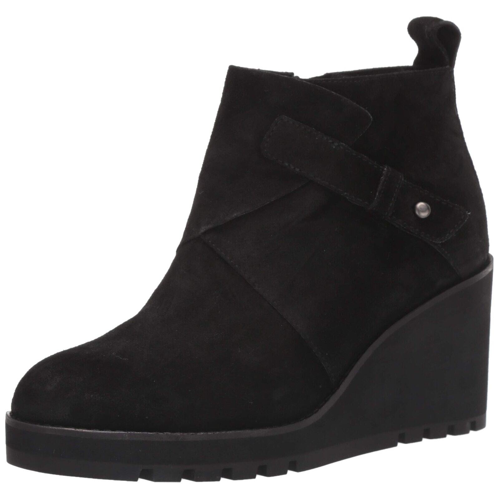 Eileen Fisher Women's Tinker Wedge Bootie Black Sport Suede US 10 eBay