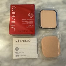 New Shiseido Sheer Matifying Compact SPF 22 Refill B00 B 00 Very Light Beige