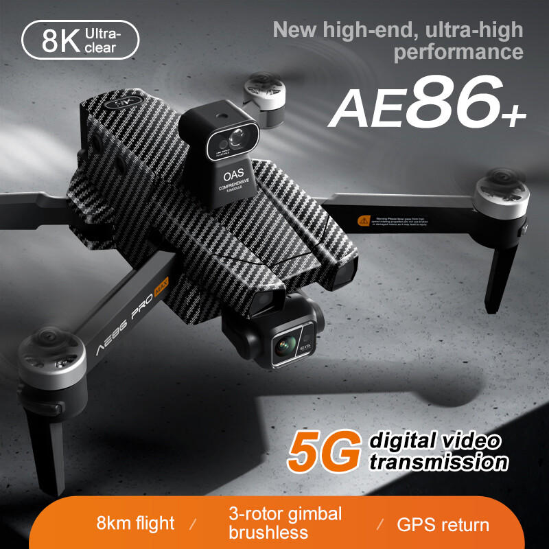 AE86ProMax+ Drone GPS 3-axis 8K HD Camera FPV Obstacle Avoidance Quadcopter 8KM