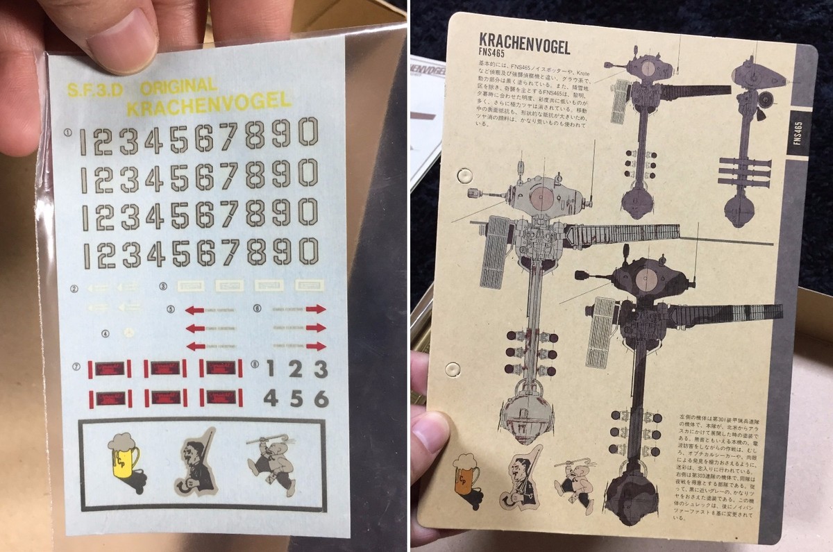 SF3D S.F.3.D ORIGINAL KRACHENVOGEL 1/20 NITTO MODEL KIT