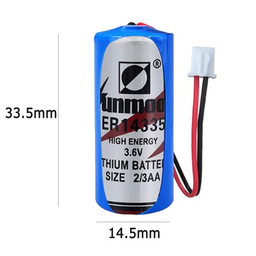 3.6V 1650mAh ER14335 Battery with 2.54 White Plug Non-rechargeable Battery New - Picture 3 of 3