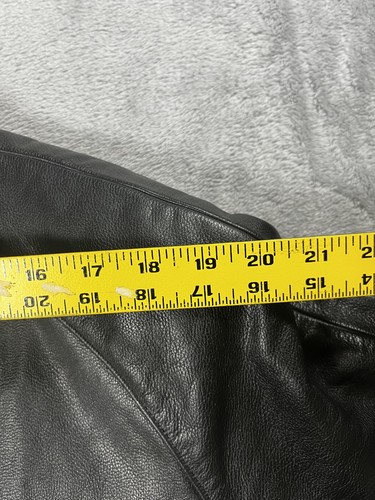 Vintage Harley Davidson Leder schwarz Biker Jacke 90er Motorrad Reißverschluss Gr. 44 - Bild 5 von 17