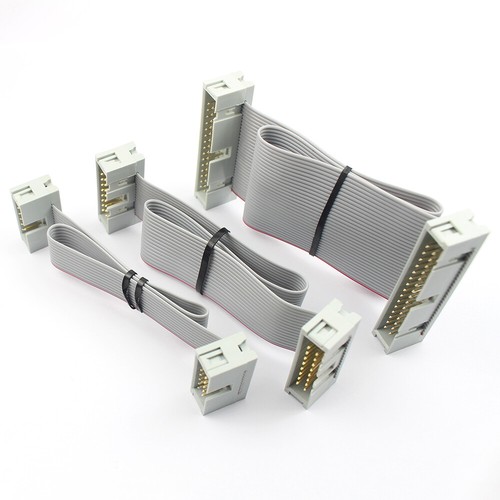Cabezal de caja de 2,54 mm IDC macho a macho 10 14 16 20 26 30 34 40 50 64 pines cable plano - Imagen 15 de 21