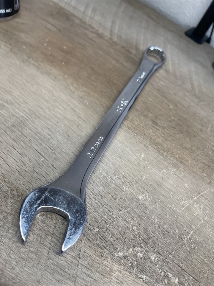 SKT SuperKrome Maulschlüssel 22 Mm – 12 Punkt, Metrisch, Hohe Korrosionsbeständigkeit, Made In USA
