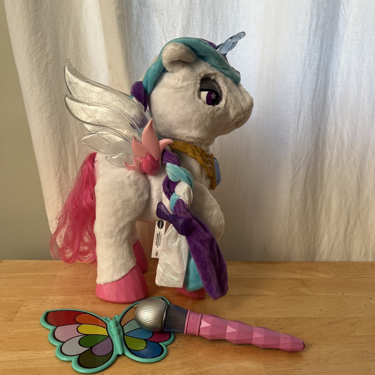 VTech Interactive Myla the Magical Unicorn Plush Musical Pet Microphone  Wand