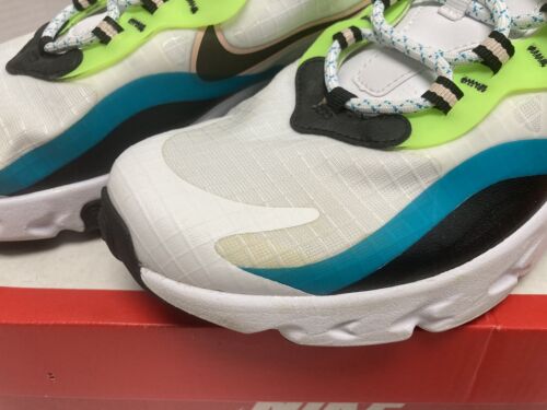 NIKE AIR MAX 270 REACT GS SPECIAL Size 7Y RUNNING AQUA GHOST GR Women’s ~8.5 - Picture 3 of 15