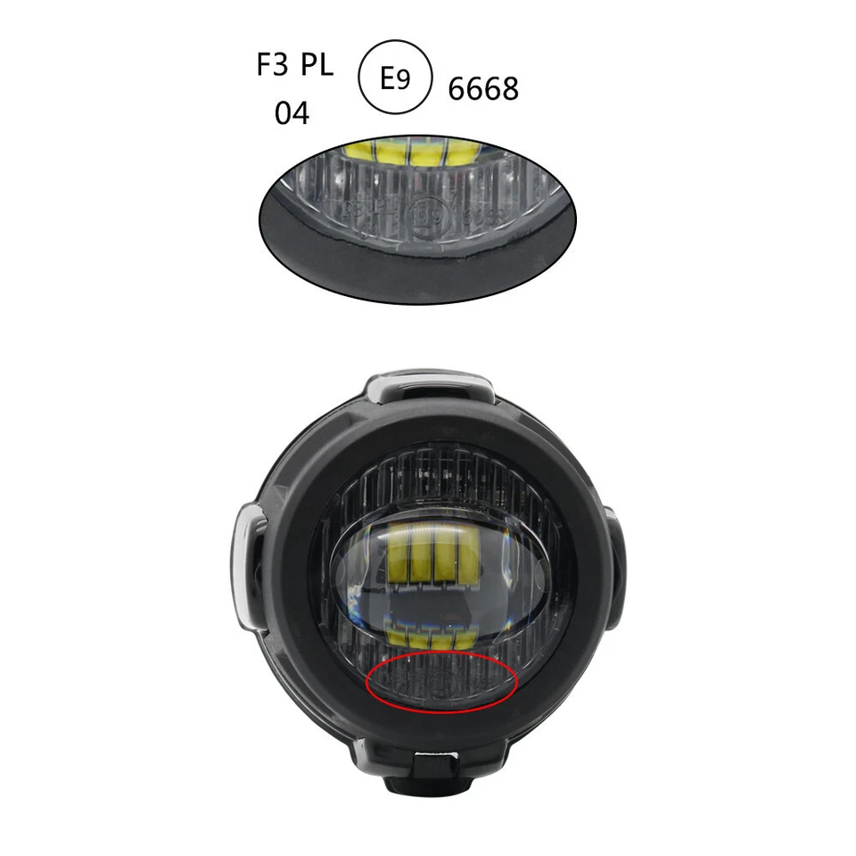 Luz antiniebla auxiliar LED lámpara de circulación para BMWF700GS K1600 R1200GS R1100GS Foto 4 de 4