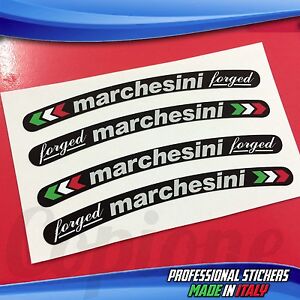Adesivi Cerchi MARCHESINI Forged Nero e Bianco Adesivi Cerchi MARCHESINI Forged Nero e Bianco