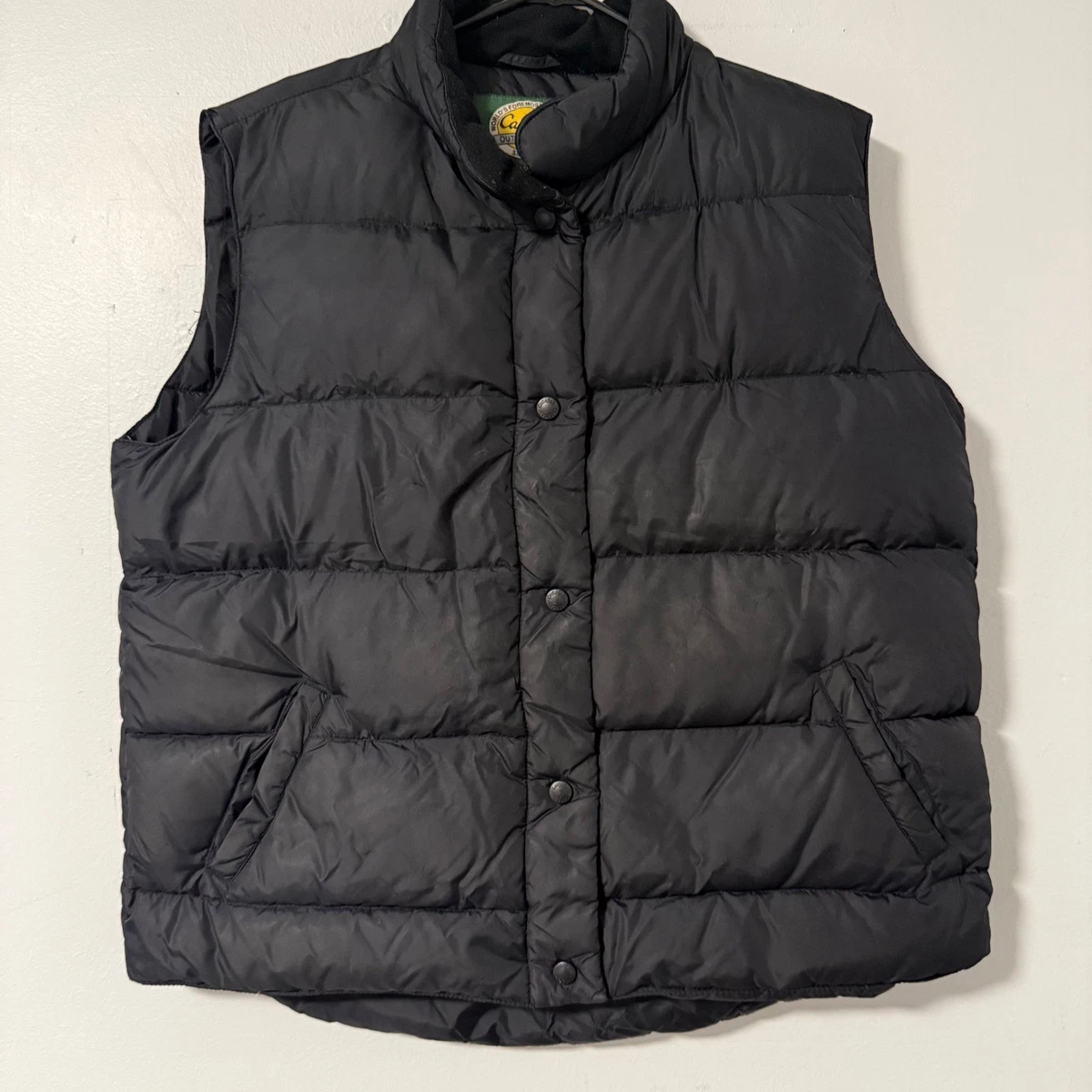 Zhongshan Gilet vintage à col haut en tweed pour homme, bleu marine, XXL