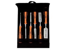 Image of Bahco 424-P Bevel Edge Chisel Set 6 Piece in Pouch