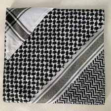 Authentic Palestinian Arafat Shemagh Keffiyeh 100 Cotton Traditional Arab Scarf