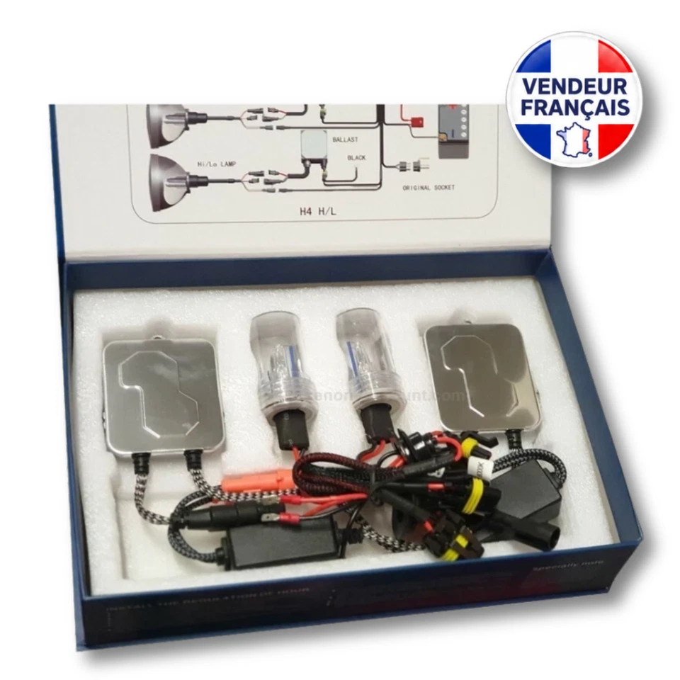 Kit Xenon H1 12000K Ampoules BALLASTS 55W SLIM FAST START BRIGHT Autos Motos - Photo 1/1