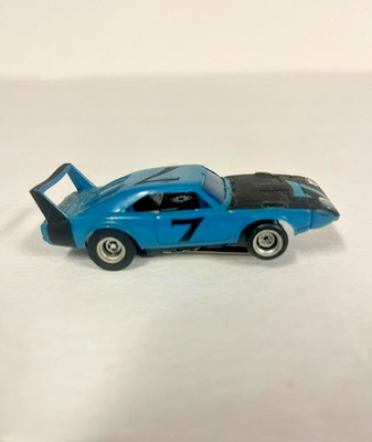 Aurora AFX Dodge Daytona Charger Super Bird Blue/black #7 HO Slot Car Lot Z