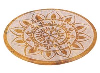 Indischer RäUcherstäBchenhalter Ø 7,5 Cm Aus Speckstein, Mandala Untersetzer