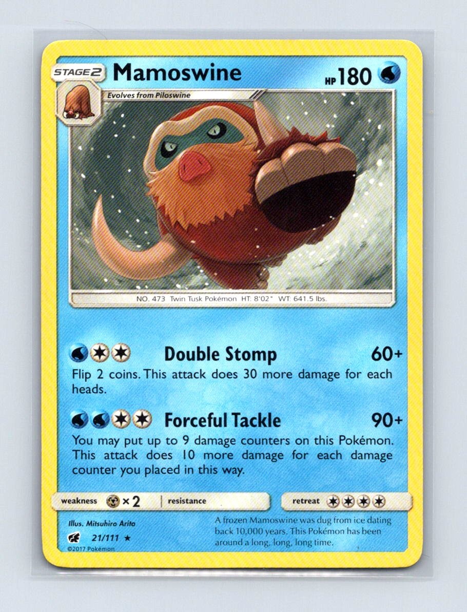 Mamoswine 21/111 Rare Crimson Invasion Pokemon Lightly Played