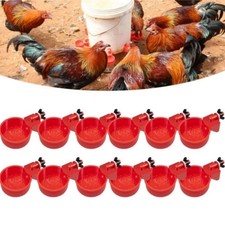 12Pack Chicken Automatic Watering Cups Poultry Drinker Waterer Duck Quail Hen