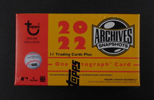 2022 Topps Archives Snapshots MLB Baseball Box New Factory Sealed 1 Auto