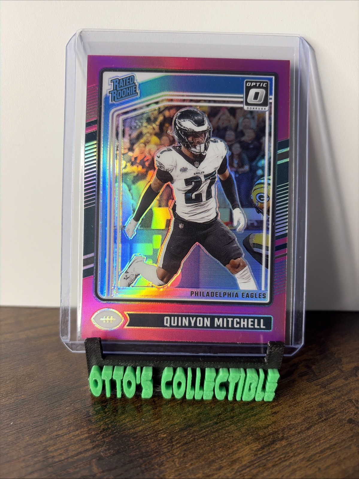 2024 Panini Donruss Optic - Rated Rookie Quinyon Mitchell #282 Pink Prizm (RC)