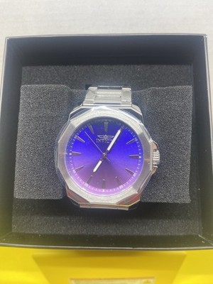 Invicta Speedway Dominus Men's Quartz Watch 42mm Purple/Blue Dial Steel 30m