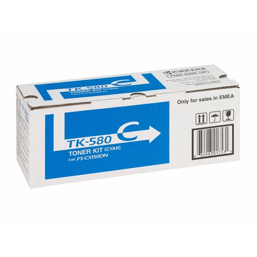 Oryginalny toner Kyocera TK-580C turkusowy - Zdjęcie 2 z 4