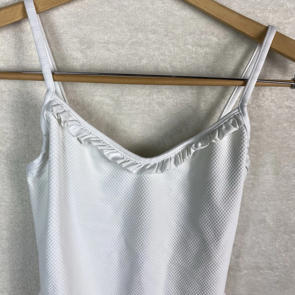 Oscar De La Renta De Colección EE. UU. 80 Traje de Baño de Una Pieza Blanco Talla 12 Foto 3 de 4