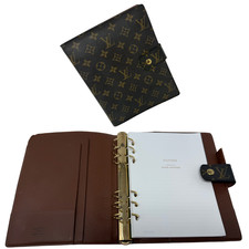 AUTHENTIC Louis Vuitton Monogram Canvas Agenda GM Organizer MI1003 Day Planner